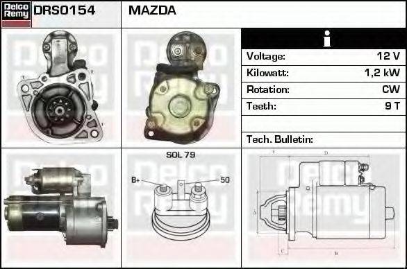 MAZDA G601-18-400A Стартер