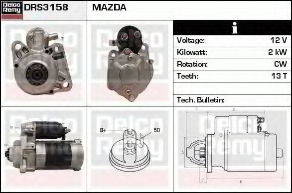 MAZDA N21118400 Стартер