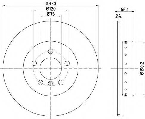 LPR B2073V гальмівний диск