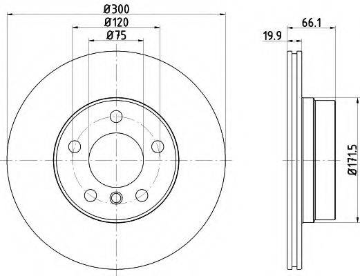 LPR B2075V гальмівний диск