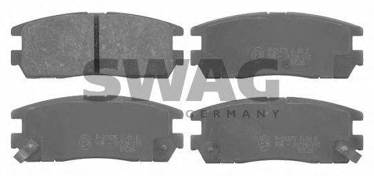 SWAG 21877 Комплект гальмівних колодок, дискове гальмо