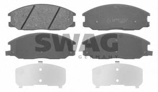 SWAG 23571 Комплект гальмівних колодок, дискове гальмо