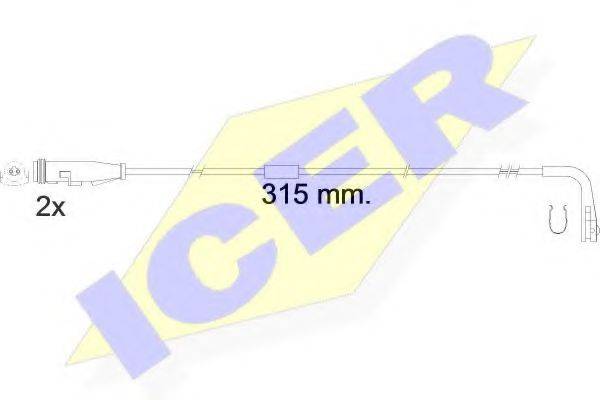 ICER 610549EC Сигналізатор, знос гальмівних колодок