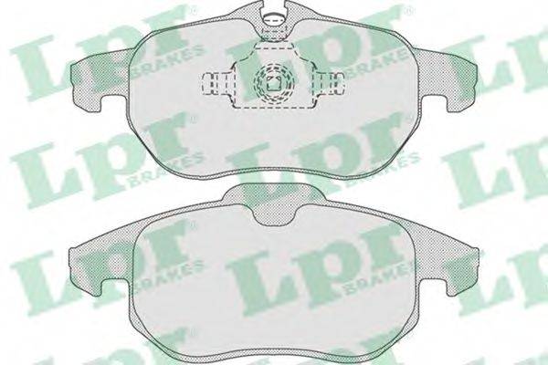 LPR 05P1216 Комплект гальмівних колодок, дискове гальмо