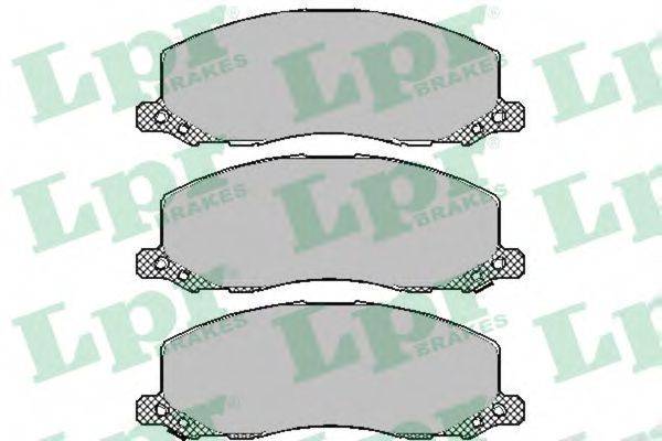 LPR 05P1468 Комплект гальмівних колодок, дискове гальмо