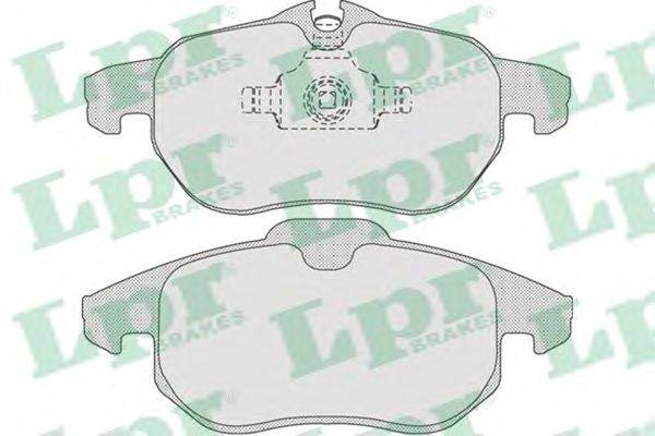 LPR 05P814 Комплект гальмівних колодок, дискове гальмо