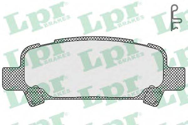 LPR 23573 Комплект гальмівних колодок, дискове гальмо