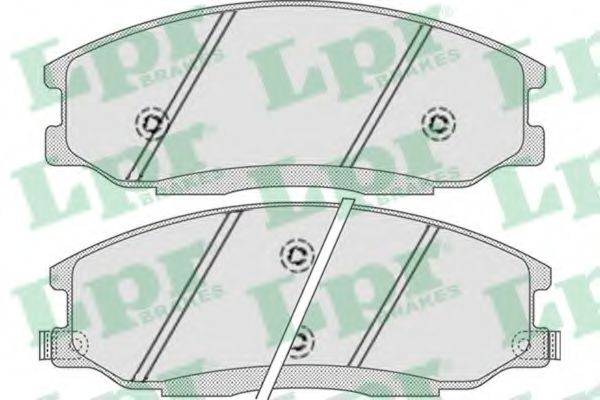 LPR 23571 Комплект гальмівних колодок, дискове гальмо