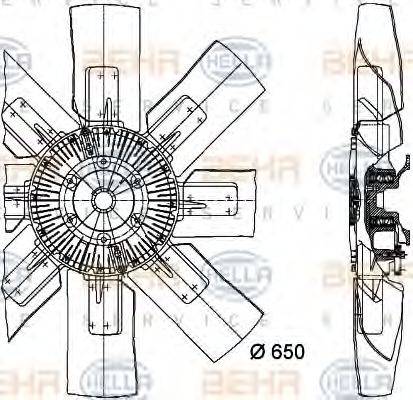 SOLARIS 0302-117-000 Вентилятор, охолодження двигуна
