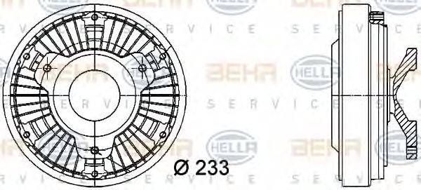 MERCEDES-BENZ A 000 200 33 23 Зчеплення, вентилятор радіатора