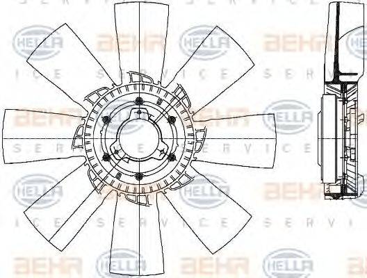 MERCEDES-BENZ A 475 205 01 06 Вентилятор, охолодження двигуна