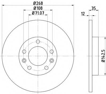 LPR C1022P гальмівний диск