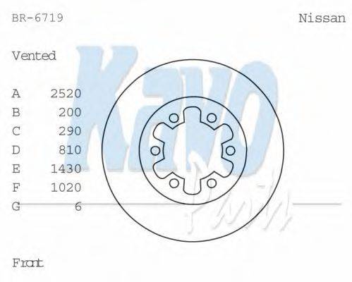 NPS N330N23 гальмівний диск