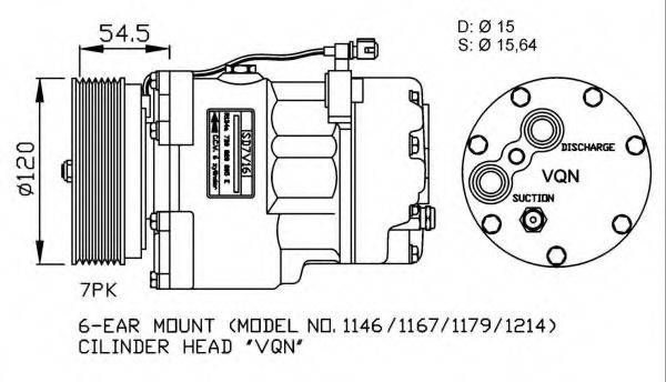 VW 7DB820805AC Компресор, кондиціонер