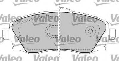 VALEO 601107 Комплект гальмівних колодок, дискове гальмо