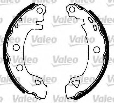 VALEO 554663 Комплект гальмівних колодок
