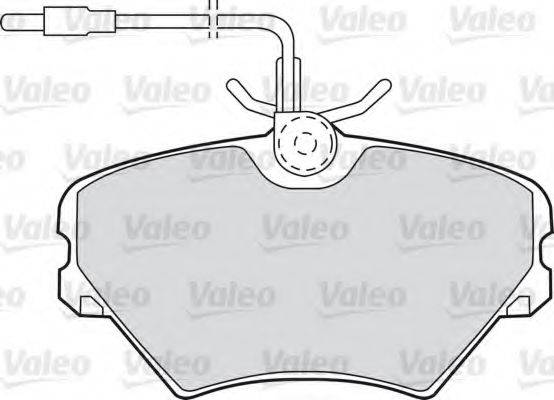 VALEO 598599 Комплект гальмівних колодок, дискове гальмо
