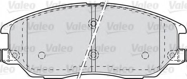VALEO 598871 Комплект гальмівних колодок, дискове гальмо