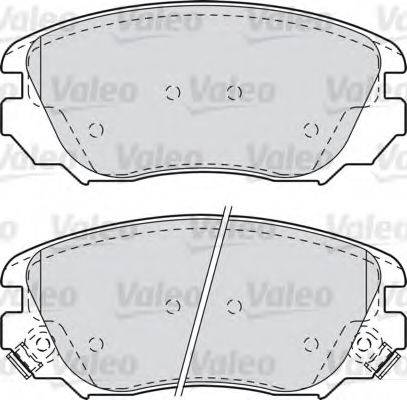 VALEO 601047 Комплект гальмівних колодок, дискове гальмо