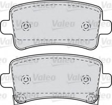 VALEO 601049 Комплект гальмівних колодок, дискове гальмо
