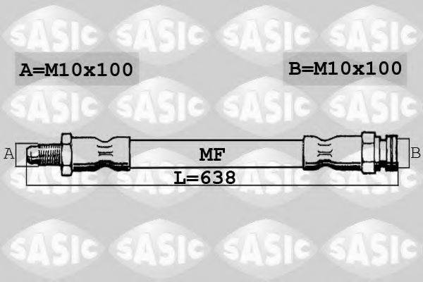 SASIC 6606179 Гальмівний шланг
