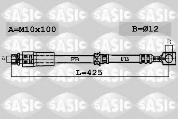 SASIC 6606215 Гальмівний шланг