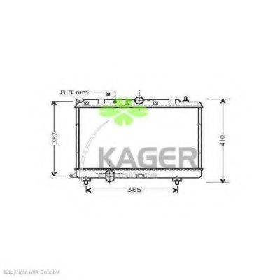 KAGER 310088 Радіатор, охолодження двигуна