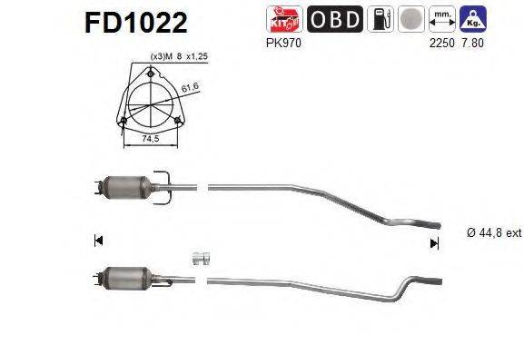 EEC DPF053 Саджовий/частковий фільтр, система вихлопу ОГ