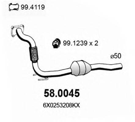 SEAT 6X0253208KV Каталізатор