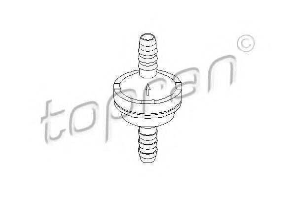 TOPRAN 206111 Клапан, підсилювач гальмівного механізму