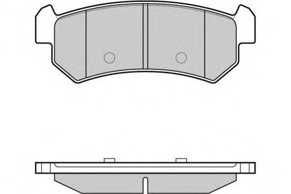 E.T.F. 121148 Комплект гальмівних колодок, дискове гальмо