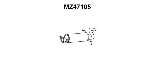MAZDA F2A140100B Глушник вихлопних газів кінцевий