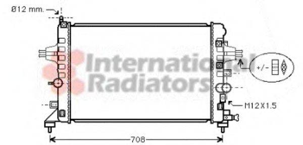 OPEL 1300266-13145211 Радіатор, охолодження двигуна
