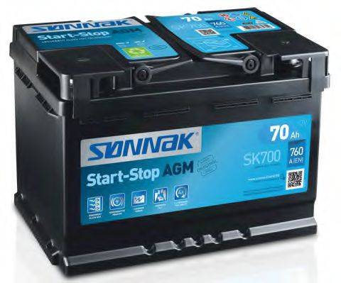 SONNAK SK700 Стартерна акумуляторна батарея; Стартерна акумуляторна батарея