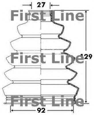 FIRST LINE FCB2371 Пильовик, приводний вал