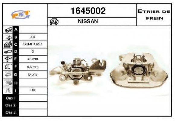 NISSAN 44000-P7200 Гальмівний супорт