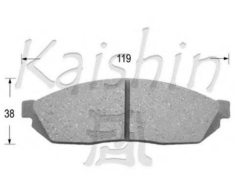 KAISHIN FK5009 Комплект гальмівних колодок, дискове гальмо