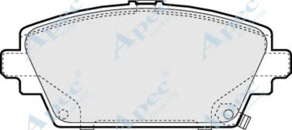 APEC BRAKING PAD1043 Комплект гальмівних колодок, дискове гальмо