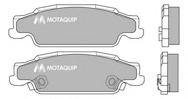 MOTAQUIP LVXL1377 Комплект гальмівних колодок, дискове гальмо