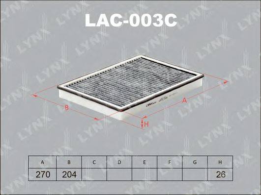 LYNXAUTO LAC003C Фільтр, повітря у внутрішньому просторі