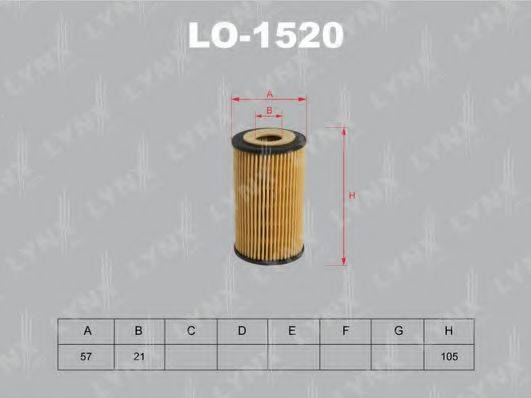 LYNXAUTO LO1520 Масляний фільтр