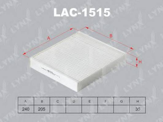 LYNXAUTO LAC1515 Фільтр, повітря у внутрішньому просторі