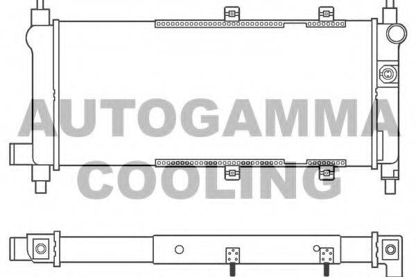 AUTOGAMMA 100074 Радіатор, охолодження двигуна