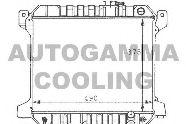 AUTOGAMMA 100399 Радіатор, охолодження двигуна