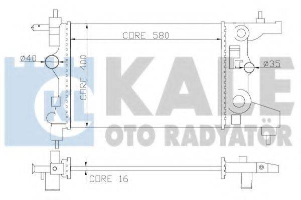 KALE OTO RADYATOR 355200 Радіатор, охолодження двигуна