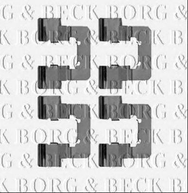 BORG & BECK BBK1257 Комплектуючі, колодки дискового гальма