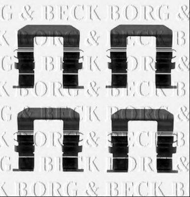 BORG & BECK BBK1538 Комплектуючі, колодки дискового гальма
