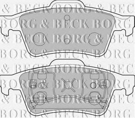 BORG & BECK BBP1761 Комплект гальмівних колодок, дискове гальмо