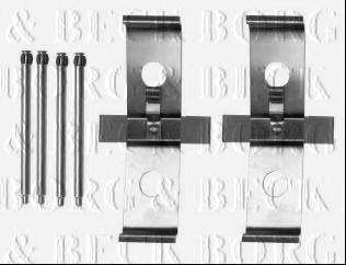 BORG & BECK BBK1279 Комплектуючі, колодки дискового гальма