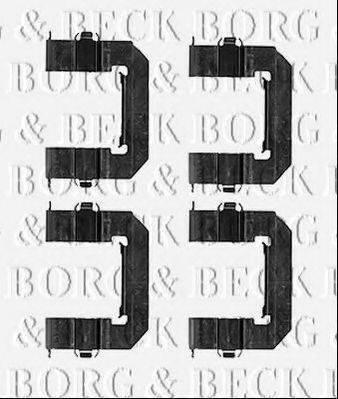 BORG & BECK BBK1547 Комплектуючі, колодки дискового гальма